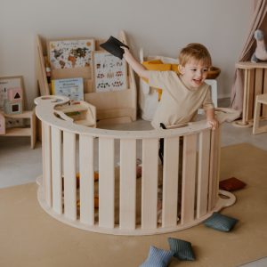 Drewniany Bujak Montessori - Leo L - Drewno brzoza