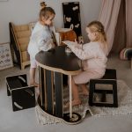 blat biurko montessori z dziećmi