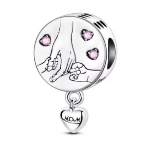 Charms do Pandory ze srebra 925 - ręka mamy